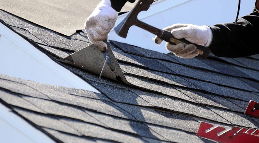 Professional gutter cleaning in New Munich, MN